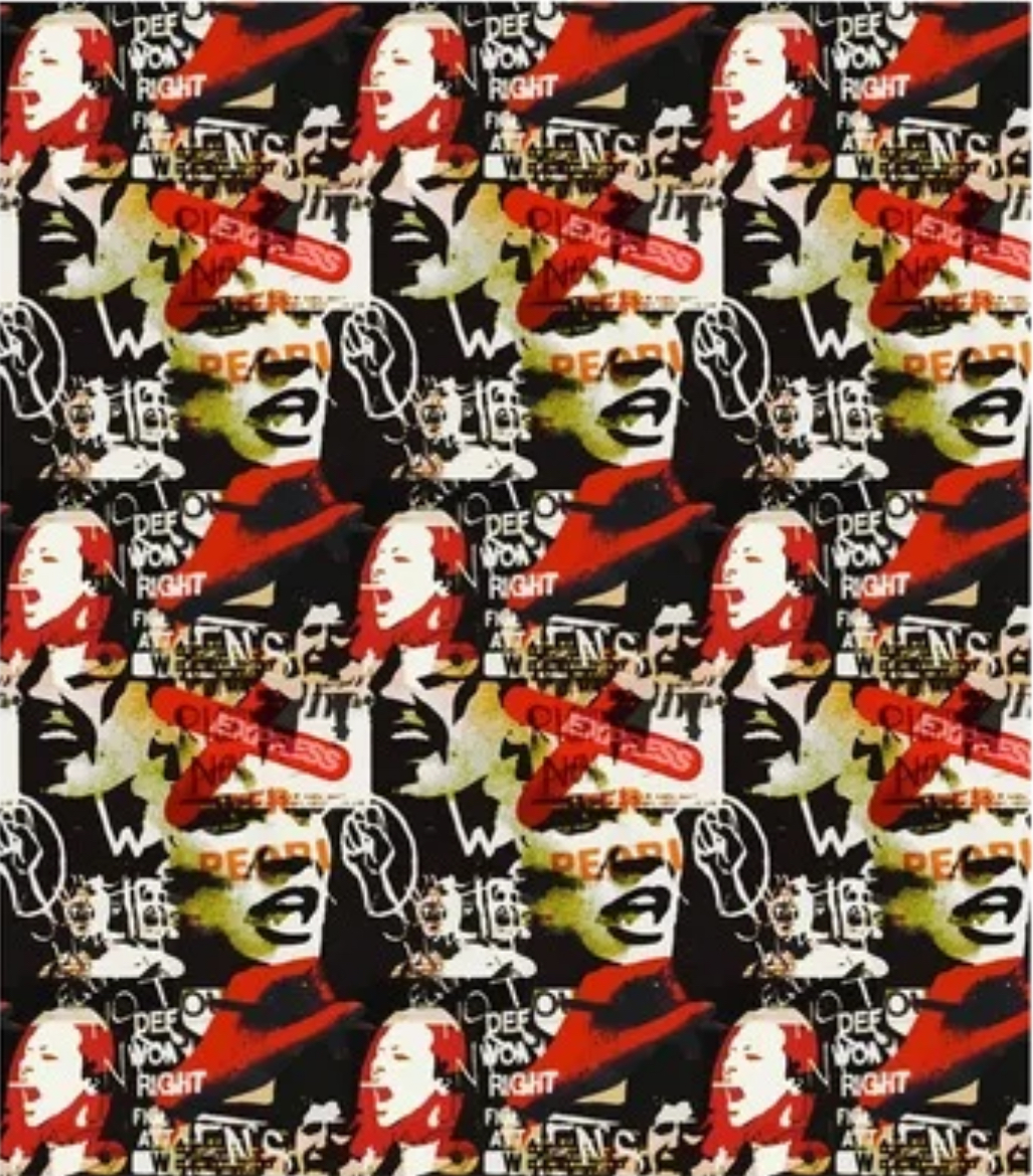 Power Voices Graphic Sleeve Crop Top - Image 3